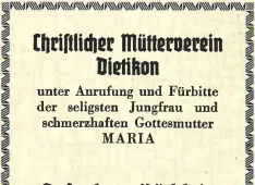 Deckblatt M&uuml;tterverein B&uuml;chlein 1914 (Foto: Annarita M&uuml;ller)